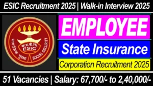 ESIC Recruitment 2025: New Notification Out For 51 Vacancies, Check Post Names, Age Limit And Walk-In-Interview Details