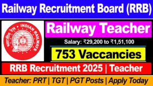 RRB Teacher Recruitment 2025 Notification Pdf, Apply Online for Various Posts